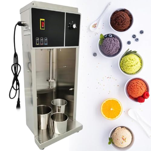 Automatischer Eismixer, Joghurt-Milchshake-Mixer, Slush-Maschine für Restaurantküchen, 3200 U/min, 3 Handbecher