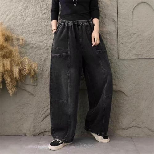 Men’S Loose Pants Casual Trousers Regular Fit Thin Denim Jean for Spring and Summer4