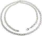 SILBERKETTEN STORE DEIN SCHMUCK ONLINE SHOP Königskette, flach 4,6mm Breite | Halskette echt 925 Silber | Länge wählbar von 40cm - 100cm (55)