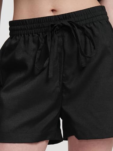 Image of Tokyo Talkies Elegant Bishop Sleeve Shirt & Shorts Co-ord Set | Chic & Effortless | Perfect for Casual & Semi-Formal Looks | Women Co-Ord Set | Co ord set for women