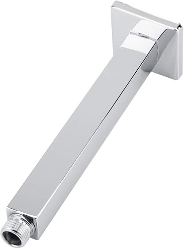Miniatura 8 de TOPINCN Brazo de ducha superior de acero inoxidable para montaje en pared para baño, ducha de techo, brazo de extensión de ducha largo (10 pulgadas)