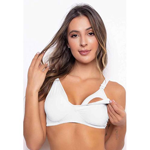 Kit 3 Sutiã Amamentação Básico Soutien para Amamentar Lingerie 066 (M)