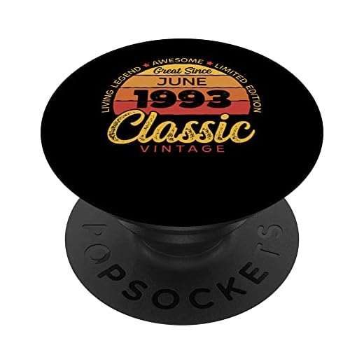 Retro 30 Años Junio 1993 Cumpleaños Vintage Bday Classic PopSockets PopGrip Intercambiable
