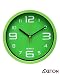 Axeton Silent Non Ticking Decorative Modern Wall Clock, 7 Inches, Green styled, AA Battery Operated