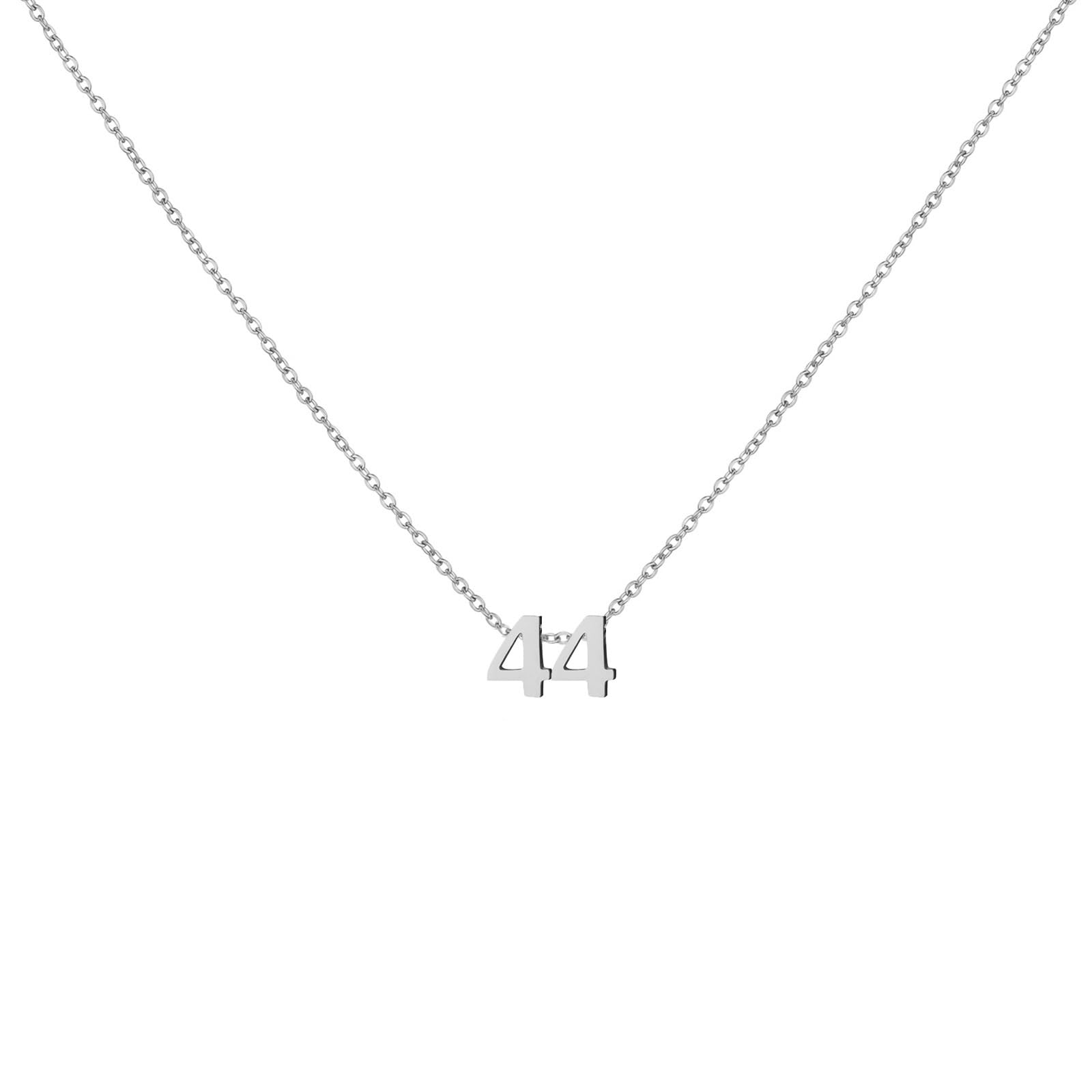LOXUAKAM Number Necklace for Women Dainty 18K Gold Plated Pendant Necklace Charm Birth Month Personalized Jewelry Birthday Gift