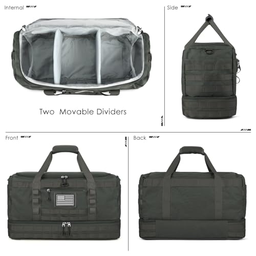 Image of Gym Bag for Men Women, Carry on Luggage 22x14x9 Airline Approved Duffle Bag