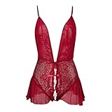 ⭐⭐【Cadeau idéal】 : La lingerie sexy en dentelle pour femme est idéale au quotidien comme pour les occasions spéciales. Idéale pour la Saint-Valentin, une soirée romantique, une nuit de noces, une lune de miel, un anniversaire, pour tous les moments importants et la Saint-Valentin, etc. Un cadeau idéal pour vous-même, votre petite amie ou votre femme.