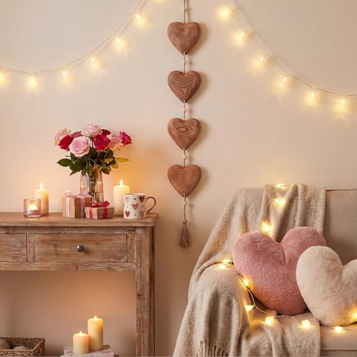 BreezeHug 3D Large Vintage Wooden Heart Wall Decor 31.5", Brown by BreezeHug - Used condition - Image 2