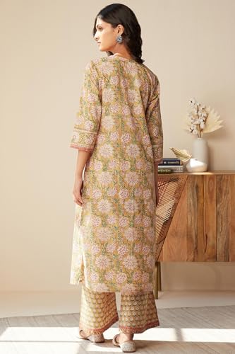 Kurta Set Ethnicity For The Modern Woman Redefine Your Style With Our Printed Sets, Blending Tradition And Contemporary Fashion Yellow