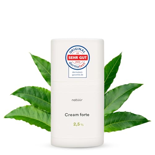 natüür Cream forte 50 ml | Reichhaltige Feuchtigkeitscreme bei Neurodermitis, Psoriasis & Ekzem Creme | Gesichtscreme & Körpercreme | Mit Neem-Extrakt | Moisturizer auch als Neurodermitis Creme