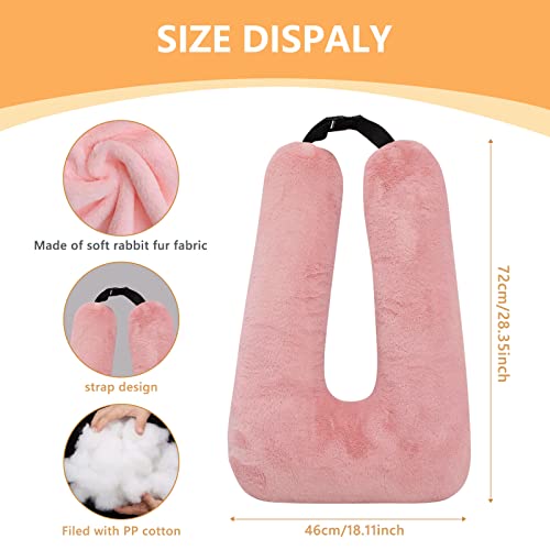 Bsroluna Travel Pillow Car Sleeping Long Journeys Pillows For The Back Seat Adults And Children On Head Support And Body Support U-Shaped Pillows(Pink) #TOP5