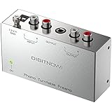 DIGITNOW Phono Turntable Preamp - Mini Electronic Audio Stereo Phonograph Preamplifier with RCA Input, RCA/TRS Output,Low Noise Operation,with 12 Volt DC Adapter (PP400)