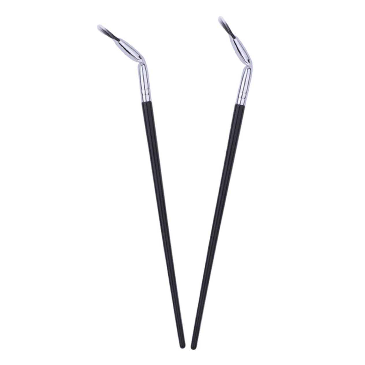 Healeved Fan Shaped Eyelash Brush Wands 2pcs Lower Eyelash Brush Double Ended Makeup Brush Lightweight Skin Safe for Makeup