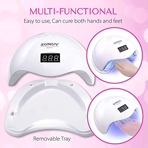 Bunny Nail Studio Uv Lamp For Nail | Sun 5 Uv Led Nail Lamp | Gel Nail Polish Uv Light | Nail Polish Dryer Uv lamp | Uv Lamp For Nail Art | Manicure Pedicure Uv Lamp | 48w - Image 4