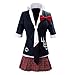 Danganronpa Women's Jacket Coat Tie Top Skirt Unfirom Junko Enoshima Cosplay Costume