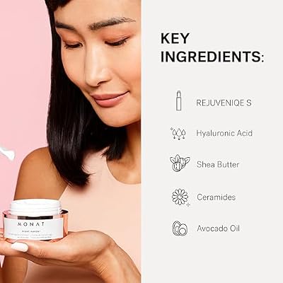 MONAT Night Haven Creme Intensive Hydrating Moisturizer for Face Nighttime Repair Cream for Plump & Youthful Skin Anti Aging Night Cream Natural Night Cream with Shea Butter & Avocado Oil