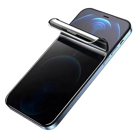 Foebxxs [2 Pack Privacy Screen Protector for iPhone 12 Pro/iPhone 12, Upgraded Non-breakable Flexible TPU Protective Film [Anti-Spy ][Bubble Free][Anti Scratch] (NOT Tempered Glass) Cover