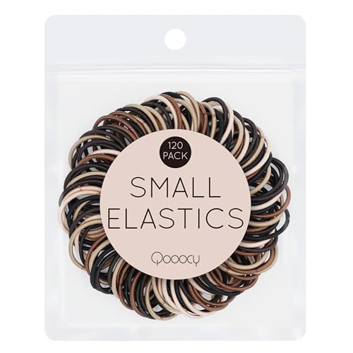 Small Hair Ties for Thin Hair - Mini Ponytail Holders No Damage