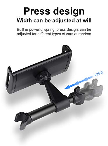 Lhjry Car Headrest Mount, [2 - Pack] Tablet Headrest Holder Compatible With Devices Such As Ipad Pro Air Mini,Tablets, Google Nexus, Switch, Other 4.7-10" Tablets And Cellphones【Upgrade 2020】 #TOP6