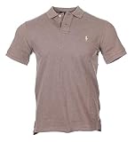 Klassische und moderne Farben Ralph Lauren Custom Slim Fit Polo - Braun,Grau,Schwarz,Rot,und mehr Farben (Braun, M)