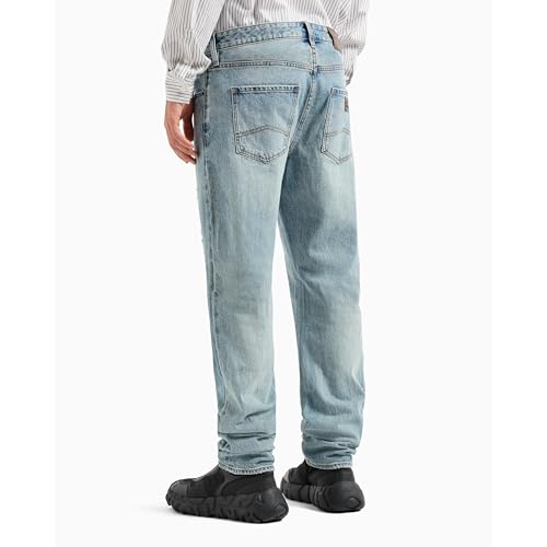 Armani Exchange Men's Slim Fit Comfort Cotton Denim 5 Pocket Pant4