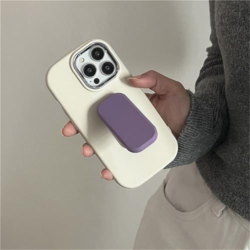 Coque silicone souple antichoc violette iPhone 16 Pro avec texture anti-dérapante - 5