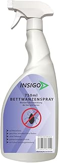 Gesponserte Anzeige – INSIGO Bettwanzenspray 750ml | Hochwirksam gegen Bettwanzen | Mittel Gegen Wanzen deren Larven & Eie...