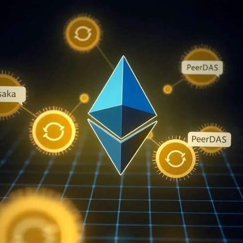 Inside Ethereum’s Fusaka Hard Fork: PeerDAS, New Gas Limits, and the Road to Cheaper L2s Podcast Por  arte de portada