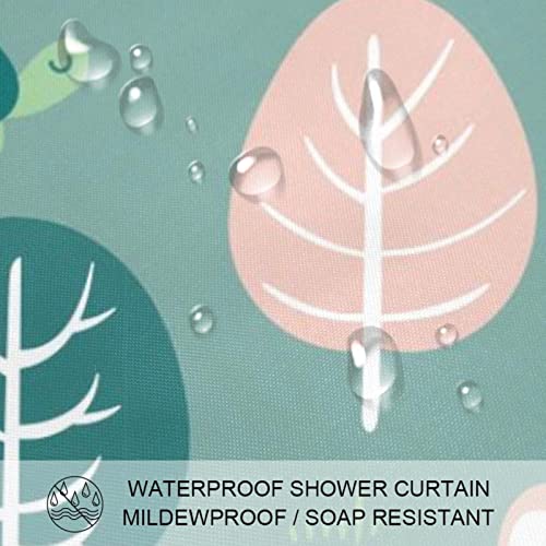 Rideau de douche imperméable hibou 183 cm pour éviter l'eau sur le sol
