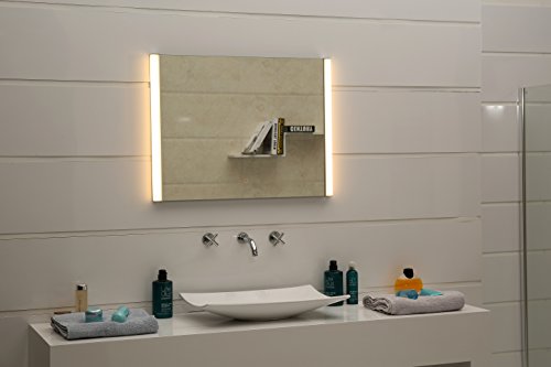 Design LED-Beleuchtung Lichtspiegel Badezimmerspiegel 3-Stufen-Dimmer Ultrahell mit Touch-Schalter GS100T Tageslichtweiß Neutralweiß Warmweiß (80 x 60 cm) Design LED-Beleuchtung Lichtspiegel Badezimmerspiegel 3-Stufen-Dimmer Ultrahell mit Touch-Schalter GS100T Tageslichtweiß Neutralweiß Warmweiß (80 x 60 cm)