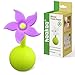 Haakaa Stopper Breastpump Stopper Manual Breast Pump Silicone Flower Stopper 100% Food Grade Silicone BPA PVC and Phthalate Free 1 pc, Purple