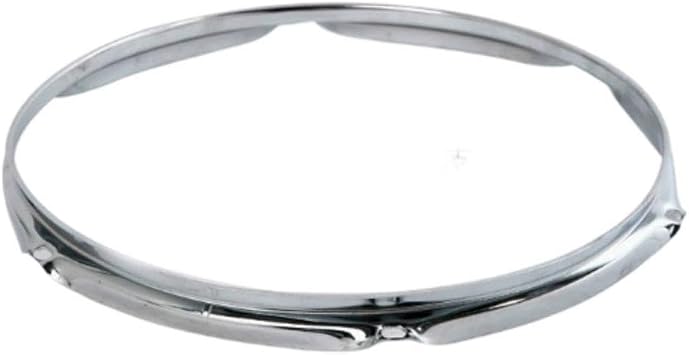 Percussion Instrument Hoop, Drum Hoop Replacement Instrument Parts, 6 Hole Drum Rim Snare Drum Batter for Performance, Maintain, Daily Use, 12inch