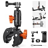 K&F CONCEPT Supporto Moto Bici Action Cam Testa Sfera 360°