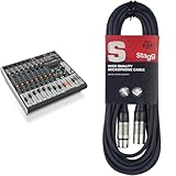 producto 2: Obediente RoHS Behringer Mezclador Behringer XENYX X1222USB Premium de 16 entradas y 2/2 buses con preamplificadore & Stagg Cable de micrófono a mezclador Stagg SMC6 XLR (m) -XLR (f) de 6 metros de largo, negro