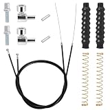 2 Packs Universal Brake Cable Drive for Rollator Walker Parts - 41' Replacement Cable for Folding Wheelchair (14 Pcs 1 Pair)