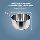 Update International SSP-2 Stainless Steel Sauce Pan with Cover