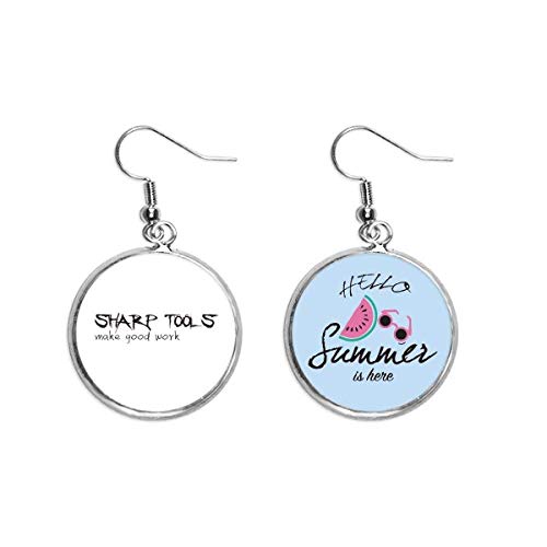 Pendientes de sandía de verano para lucir frescura y un estilo alegre en tus días de playa