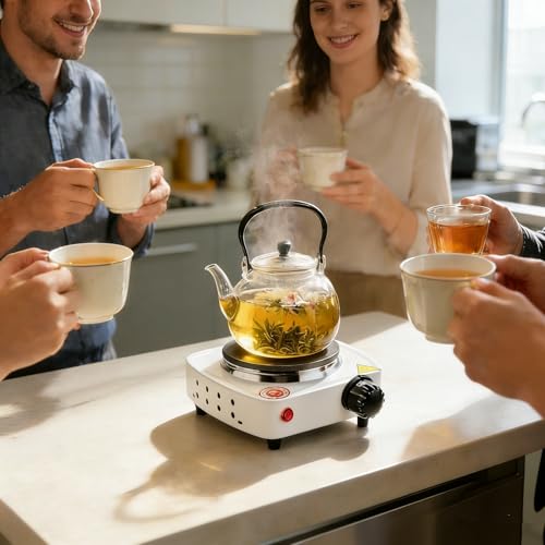 Cuisinière électrique Portable De Comptoir Cuisinière à Thé électrique Cuisine Brûleur à Plaque Chauffante Simple Mini Brûleur Pour la Maison En Plein Air (prise EU) – Image 6