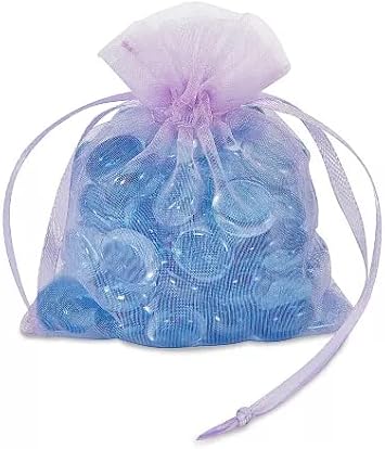 A1 Bakery Supplies Organza Fabric Gift Bags Pack of 2 with Size 22.5 x 25 inch Lavender
