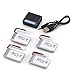 Produktbild known 4-teiliger 3,7-V-500-mAh-Akku + 4-in-1-USB-Ladegerät für Syma X5 X5C X5SC X5SW MJX X705C RC-Drohnen-Quadcopter-Ersatzbatterieteile