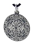 amulett talisman glücksbringer Durchmesser ca. 25 mm budawi® - Amulett Red Moon Vesirsiegel 925\
