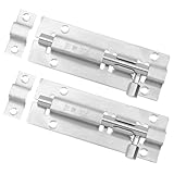 Verrou de porte - loquet de porte coulissant, pratique à utiliser, facile à installer, bon ajustement, vous pouvez avoir une expérience d'installation relaxante, verrou de porte de sécurité en acier inoxydable
