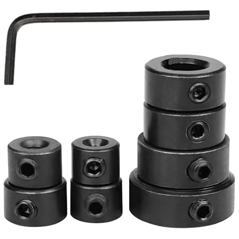 9PCS Woodworking Drill Bit Limit Ring Set3/4/5/6/8/10/12/16mm,Drill Positioner,Positioner Ring Collar Ring Positioner with Hex Wrench for Woodworking Drill Bit Set Limit Ring Cover