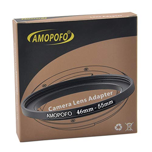 Image of 46mm Lens to 55mm Camera Filter Ring Compatible with for All Brands 46mm Lens and 55mm UV,ND,CPL Camera Filter Accessories