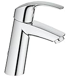 Langlebig GROHE Eurosmart Waschtischarmatur, versenkbare Kette, mittelhoher Auslauf 23323001