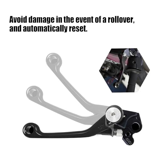 Sanbic CNC Brake Clutch Lever+Grip for CRF125F CRF125 F CRF 125 F 2014-2022 2014 2015 2016 2017 2019 2019 2020 2021 2022 (Black) by Sanbic - Image 4