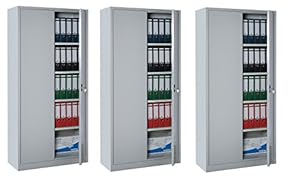Lüllmann 3X Flügeltürenschrank Metallschrank Aktenschrank