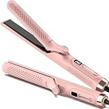 MESCOMB Dual Voltage Flat Iron Hair Straightener and Curler 2 in 1，Professional Hair Straightening and Curling Irons with Cooling Air Vents to Lock in Style,1.2 Inch Ionic Curling Wand,5 Temp 280-430℉