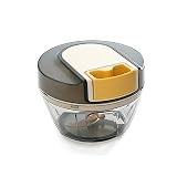 JOLIXIEYE Manual Mini Chopper Shredder Effortless Garlic Chopper Manual Food Processor Vegetable Cho