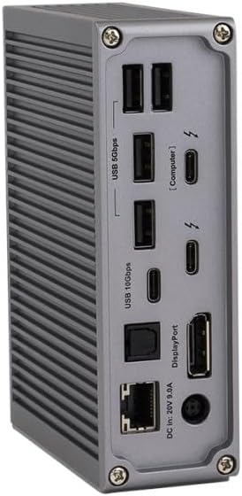 CalDigit TS3 Plus: Thunderbolt Station 3 (0,7 m), kabel: 85 W ładowanie, 7 x port USB 3.1, USB-C gen 2, DisplayPort, UHS-II gniazdo kart SD, LAN (Space Grey).